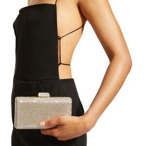 Jimmy Choo Clemmie pink Suede Clutch Bag with Crystals $3,495